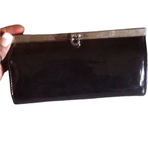 Black with silver trim wallet